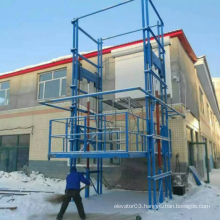 customizable CE ISO vertical warehouse goods lift freight elevator price hydraulic cargo lift platform